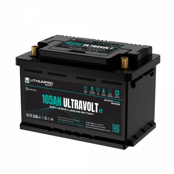 Ultravolt 12v 105AH Lithium Battery - ULTRAVOLT V2 | LithiumPro Energy