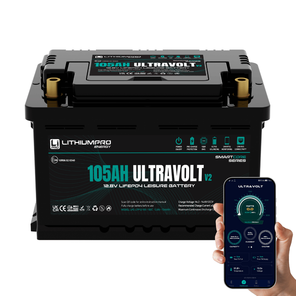 12v 105AH Lithium Battery -ULTRAVOLT V2