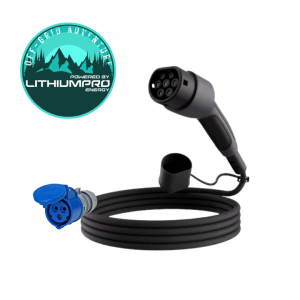 Type II charging cable for motorhome or campervan