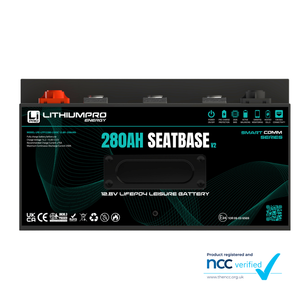 12v 280ah Seat base lithium battery